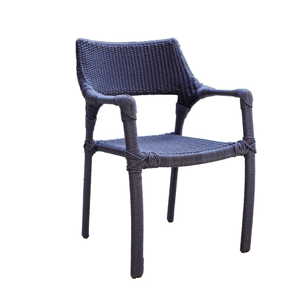 Cadeira Velvet Fibra, alumínio para jardim, sala externa e piscina Artdville