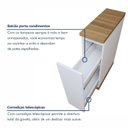 Ver mais imagens de Balcão 1 Porta com Rodapé 20cm 100% MDF Rainha Branco/Nature
