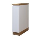 Ver imagem 3 de Balcão 1 Porta com Rodapé 20cm 100% MDF Rainha Branco/Nature
