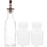 Kit Porta Temperos de Vidro Garrafa para Azeite Saleiro e Pimenteiro Lyor Potes para Condimentos - 1