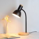 Ver imagem 4 de Luminária Mesa Abajur 50cm Articulada Flexível + Lâmpada Led Pt-03 Cor: Preto