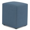 Puff Decorativo Sala de Estar Quadrado 36x47cm Linho Denim - Desk Design - 1