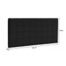 Painel Cabeceira Estofada Realeza Queen 1,60 Preto - 3