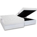 Ver imagem 1 de Cama Box Baú Casal: Colchão Espuma D45 Herval Top + Base Crc Linhão White (138x188)