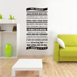 Adesivo Decorativo Para Parede e Porta - Oração Pai Nosso - 2