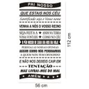 Ver imagem 3 de Adesivo Decorativo para Parede e Porta - Oração Pai Nosso