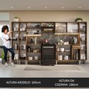 Ver imagem 6 de Armário de Cozinha Completa 325cm Rustic Emilly Madesa 03