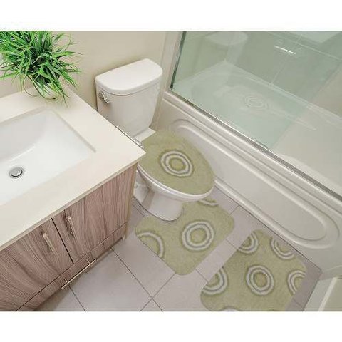 Kit Tapete Banheiro 3 Peças 100% Algodão Estonia Sultan