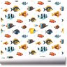 Papel de parede peixes fundo do mar aquário colorido A163 - 1