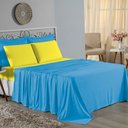 Ver imagem 1 de Jogo de Cama Casal Nobre 4 Peças Lençol com Elástico de 30cm de Altura Malha 100% Algodão -