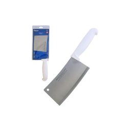 Faca Cutelo Profissional Facão Acougueiro em Aço Inox Branco 17cm com Furo - 2