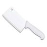 Faca Cutelo Profissional Facão Acougueiro em Aço Inox Branco 17cm com Furo - 1