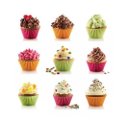Ver imagem 2 de Kit 12 Formas Silicone Mini Cupcake Bolo Muffin Assadeira