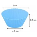 Ver imagem 3 de Kit 12 Formas Silicone Mini Cupcake Bolo Muffin Assadeira