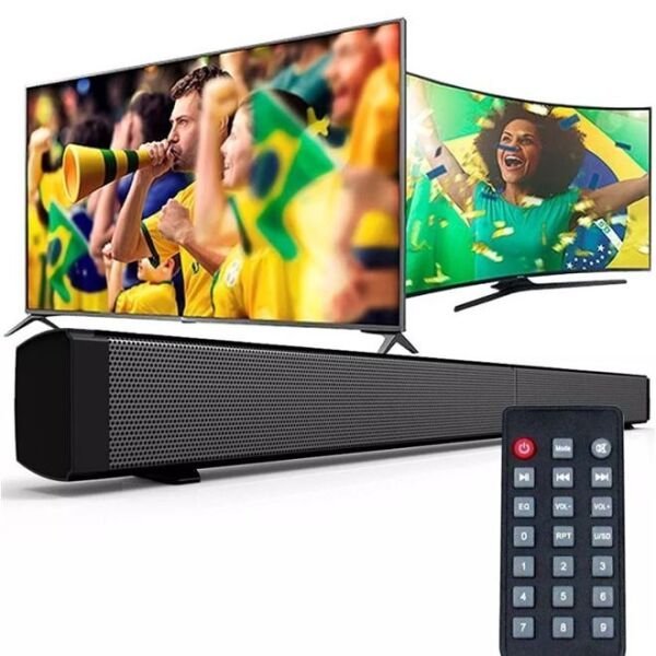 Caixa de Som Soundbar Bluetooth 60W Home Theater Cinema Caixa de Som Celular TV com Controle Remoto - 1
