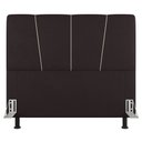 Ver imagem 3 de Cabeceira Cama Box Casal Amber 140cm Estofada Suede Marrom - Desk Design