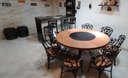 Ver imagem 2 de Conjunto de Jantar Mesa 1,60m Madeira Giratória 8 Cadeiras Malbec - Preto