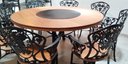 Ver imagem 3 de Conjunto de Jantar Mesa 1,60m Madeira Giratória 8 Cadeiras Malbec - Preto