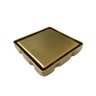 Ralo Dourado Tampa Oculta 10x10 By Fineza - 1