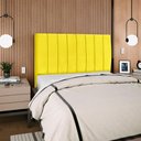 Ver mais imagens de Cabeceira Casal 140 Cm com Frame Carla Suede Amarelo Artte