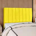 Ver imagem 2 de Cabeceira Casal 140 Cm com Frame Carla Suede Amarelo Artte