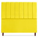 Ver imagem 5 de Cabeceira Casal 140 Cm com Frame Carla Suede Amarelo Artte