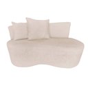 Ver imagem 3 de Namoradeira Sofá 2 Lugares Yara Orgânica Bouclé Marfim