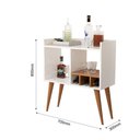 Ver imagem 3 de Aparador para Salas e Recepção com Porta Garrafas e Bebidas Branco