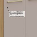 Ver imagem 5 de Balcão de Cozinha para Pia 120cm 2 Portas e 3 Gavetas com Tampo Elegance Luciane Móveis