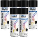 Ver imagem 1 de Kit 6 Tekspray Tinta Super Color Alta Temperatura Preto Brilhante 350ml - Tekbond