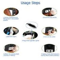 MINI GELADEIRA Portátil 12V REFRIGERADOR AQUECEDOR MINI COOLER para CAMPING VIAGEM CARRO e BARCO - 3