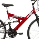 Ver imagem 3 de BICICLETA ARO 26 RADIKALE PRETO E VERMELHO VERDEN BIKES