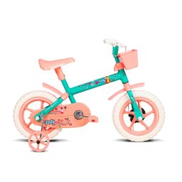 Bicicleta Infantil Aro 12 Paty Verde e Salmão Verden Bikes - 1 Bicicleta Infantil Aro 12 Paty Verde e Salmão Verden Bikes - 1