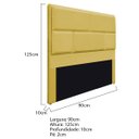 Ver imagem 3 de Cabeceira Solteiro Brick P02 90 cm para cama Box Suede - Doce Sonho Móveis CABECEIRA SOLTEIRO CABECE