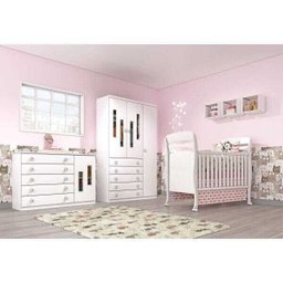 Cômoda de Bebê 5 Gavetas 1 Porta Evolution Tcil Móveis - 6