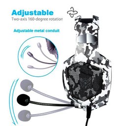 Fone Gamer Headset K8 LED Onikuma xbox Ps4 Pc Rgb Camuflado - 6