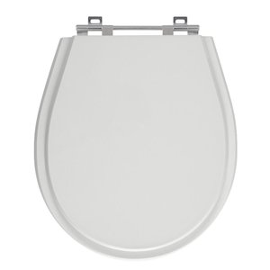 Assento Laqueado Avalon Cinza Claro Tampa para Vaso Ideal