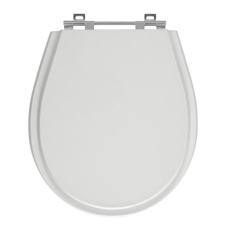 Assento Laqueado Avalon Cinza Claro Tampa para Vaso Ideal