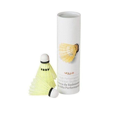 Peteca Badminton de Nylon e Cortiça 6 Unidades Vb600 Vollo