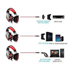 Fone Gamer Kotion Each G9000 Headset USB P2 3.5Mm Ps4 e Pc - 4