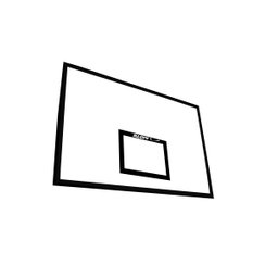 Tabela Basquete individual Oficial Klopf 1021  1,80 x 1,20 m Compensado Naval sem Aro - 1