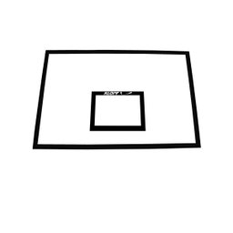 Tabela Basquete individual Oficial Klopf 1021  1,80 x 1,20 m Compensado Naval sem Aro - 2
