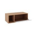 Ver imagem 3 de Balcão para Banheiro com 1 Porta sem Cuba 80cm Bn3644 Tecnomobili 2023 Móvel na Caixa Amêndo/branco