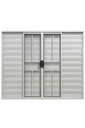 Ver imagem 3 de Veneziana 6 Folhas Aluminio Branco com Grade 1,00x1,50
