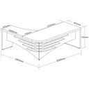 Ver imagem 5 de Conjunto Escritório Artany: Mesa e Estante c/ LED