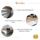 Ver imagem 7 de Conjunto Escritório Artany: Mesa e Estante c/ LED
