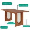 Ver imagem 5 de Mesa de Jantar Valentina Mdf com 6 Cadeiras Estofadas Suede Joli Molci