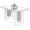 Ver imagem 7 de Mesa de Jantar Valentina Mdf com 6 Cadeiras Estofadas Suede Joli Molci