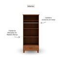 Ver imagem 4 de Guarda-Roupa 2 Portas 1 Gaveta Bronze 100% Madeira Maciça Marrom/Castanho