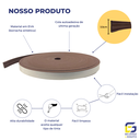 Ver imagem 3 de Boiserie Moldura Eva Autocolante Terra 3,5cmx8mm 10 Metros - Marrom